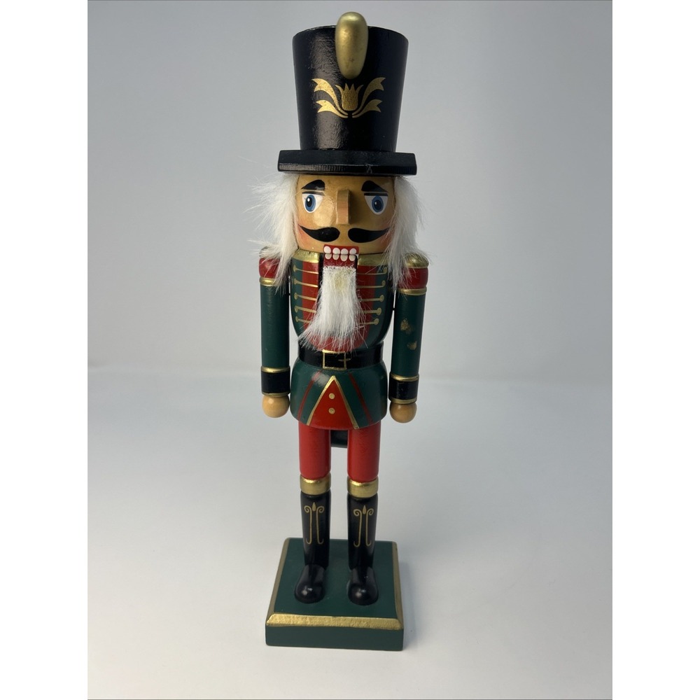 Classic 12" Wooden Nutcracker Soldier Traditional Rustic Christmas Holiday Decor